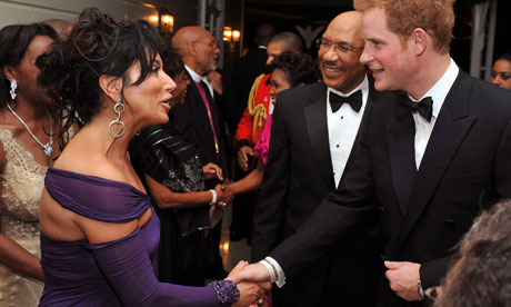 Prince Harry meets Nancy Dell'Olio in Jamaica, March 2012