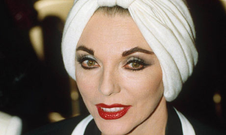 Joan Collins a woman who obviously likes a bit of makeup