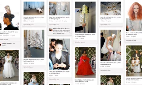 Oscar De La Renta Pinterest screen grab