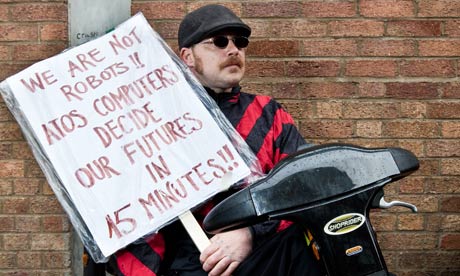 Demonstrators Picket Atos Healthcare