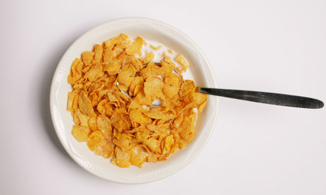 a bowl of cornflakes