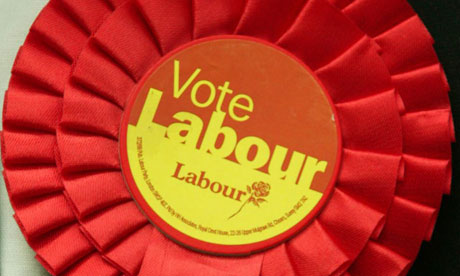 vote labour rosette
