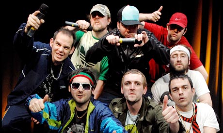 Dwain Xain Zedong (bottom left): 'I'd do some rapping and then I'd go and knock on doors'.