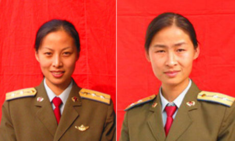 Either Captain Wang Yaping (l) or Major Liu Yang  will join the manned spacecraft docking mission.