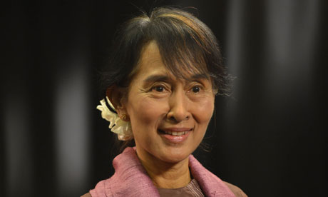 Burmese Opposition Leader Aung San Suu Kyi visits the UK