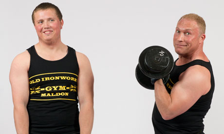 John Fisher (right) coaches Simon Gilchrist