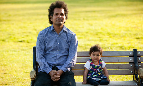 Safraz Manzoor with daughter Laila.