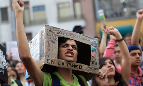 Mexican anti-PRI protester