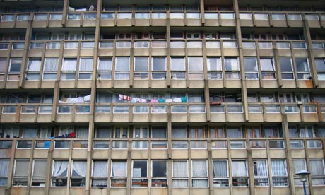 Social housing estate in Poplar, east London