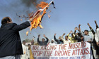 A Pakistani protest against US drone strikes. The latest two attacks have killed 12 people