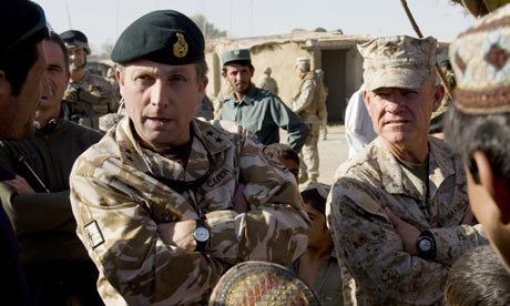 British Major-General Nick Carter and US Brigadier General Larry Nicholson, 2009