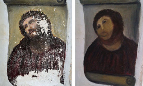 Ecco Homo painting ruin