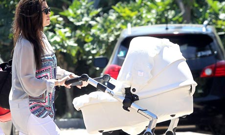 Kourtney Kardashian with baby Penelope, September 2012