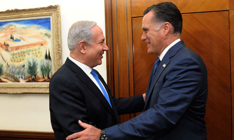 Binyamin Netanyahu and Mitt Romney