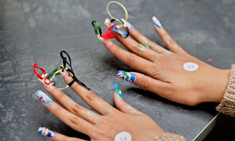 A model's nails, 2012 Nailympics