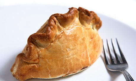 A traditional British Cornish pasty 