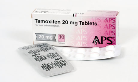 Tamoxifen tablets used to treat breast cancer