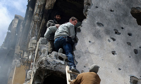 Tim Hetherington in Misrata, Libya, shortly before his death