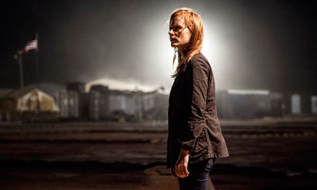 Jessica Chastain in a scene from Zero Dark Thirty