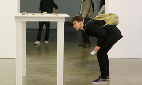 Will Coldwell searches for the hidden cheque in Milton Keynes Gallery