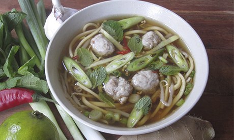 Pork ball noodles … speedy to make, and children love them