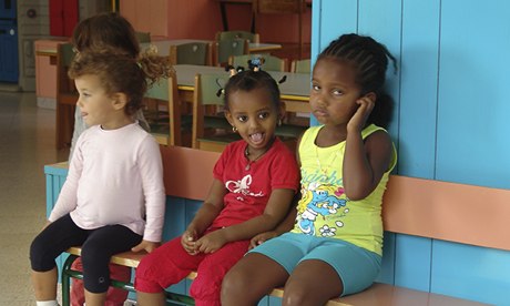 Children at Riace’s nursery school