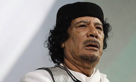 Muammar Gaddafi in 2010