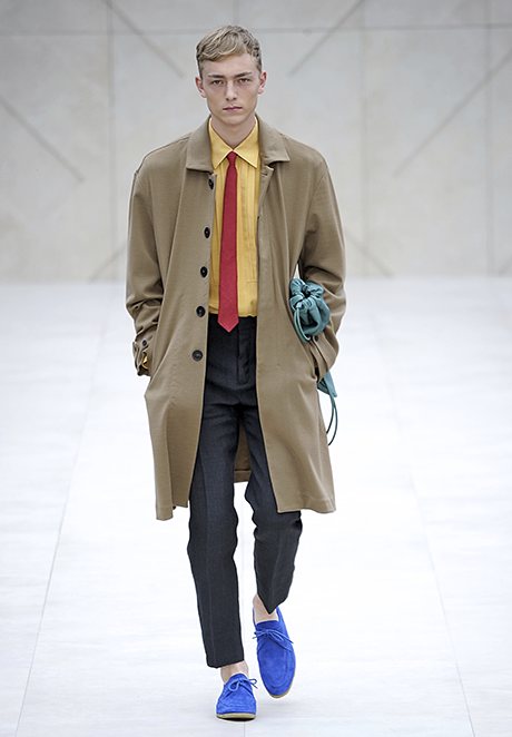 The Hockney look on the Burberry catwalk