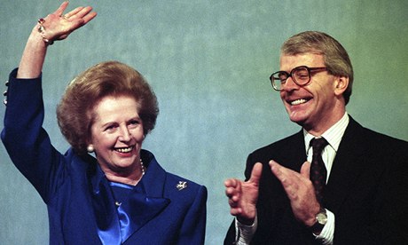 Thatcher and Major 1991