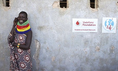 Vodafone Fourndation – Kenyan woman talking on phone