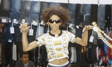 MIA and Versus Versace' kaleidoscopic prints inspired by bootleg Versace merchandise