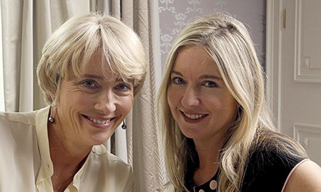 Victoria Coren Mitchell with Emma Thompson.