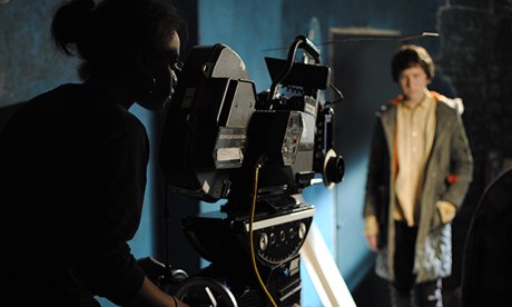 On the set of a London Film School MA in film-making production