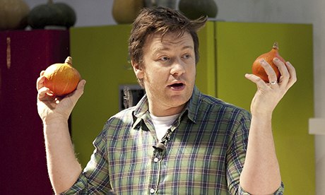 Lovely jubbly … Jamie Oliver.