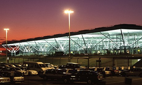 Stansted Airport, sunset