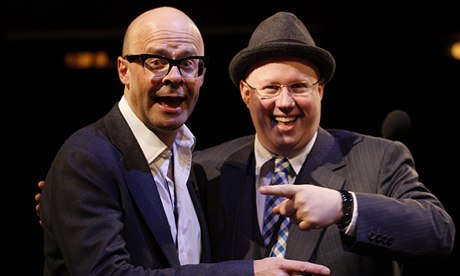 Harry HIll and Matt Lucas on stage