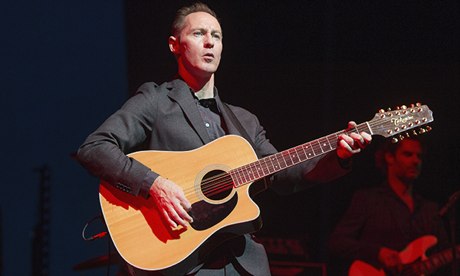 Roddy Frame with guitar onstage at Theatre Royal, Drury Lane, London