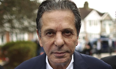 Charles Saatchi arrives at Isleworth crown court for the trial of Francesca and Elisabetta Grillo in
