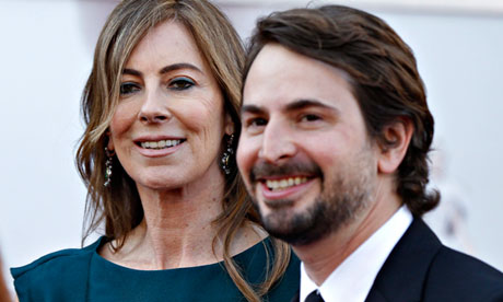 Kathryn Bigelow and Mark Boal at the 2013 Oscars