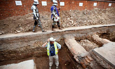 Greyfriars car park, Leicester, where the remains of King Richard III were found