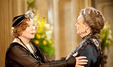 Downton Abbey … Shirley Maclaine as Martha Levinson and Maggie Smith as Dowager Countess of Grantham