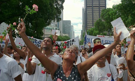 Some of Edir Macedo's followers in Brazil in 1995.
