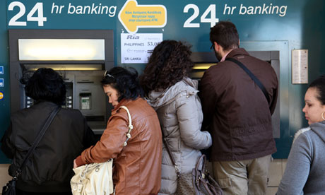Cyprus bank Nicosia cashpoint