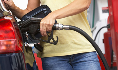 Motorist at petrol Ssation