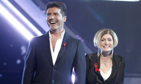 Simon Cowell and Sharon Osbourne