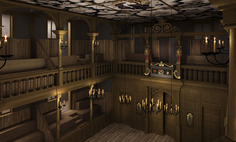 The Sam Wanamaker theatre at Shakespeare's Globe