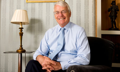 John Major, relaxed, in 2012