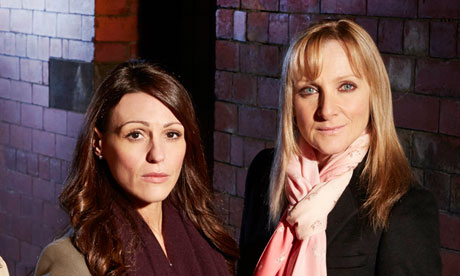 Suranne Jones as DC Rachel Bailey and Lesley Sharp as DC Janet Scott.