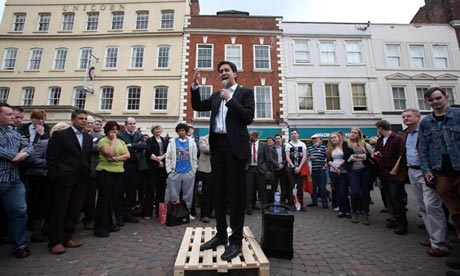 Ed Miliband in Worcester