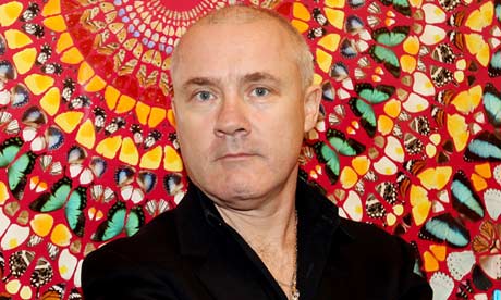 Damien Hirst at Tate Modern in April 2012